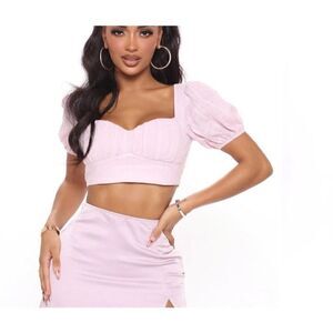 New Fashion Nova Padded Tie Back Crop Top